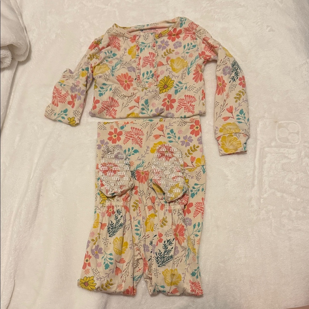 Magnetic Me Floral 2-piece Footed Set
